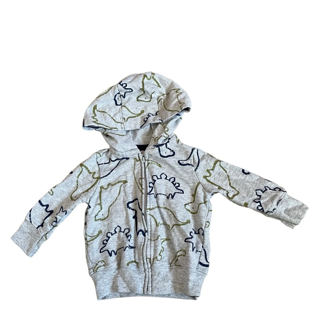 Child of Mine by Carter’s Dinosaur Hoodie and Pants Set size 0-3 Months - Picture 4 of 10